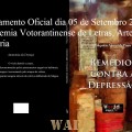 05 Set 2013 - Lançamento do meu livro "Remédios Contra a Depressão", na Academia Votorantinense de Letras