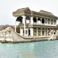 a Marble Boat on the water at the Summer Palace (Beijing, China)