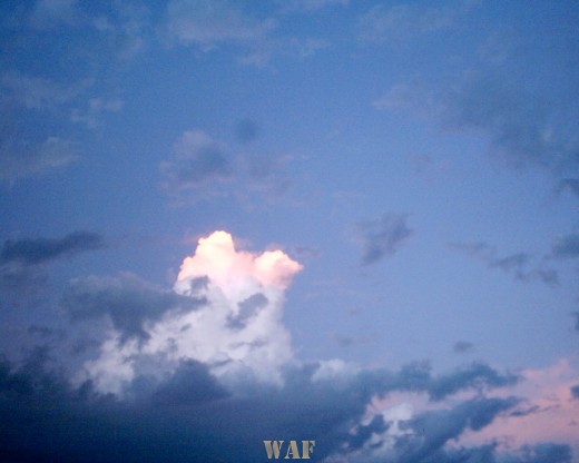 Céu ao anoitecer