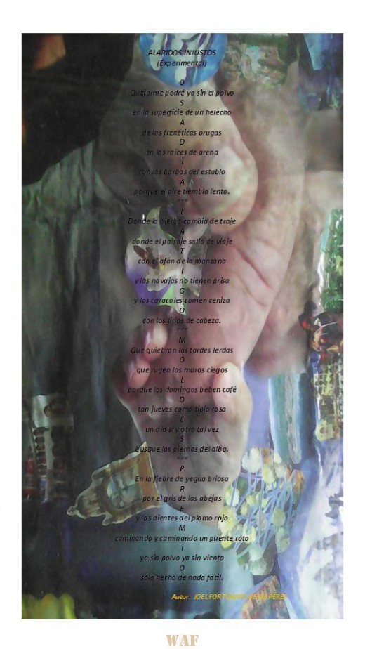 ALARIDOS INJUSTOS (Fotopoema experimental)