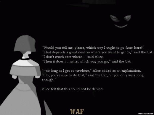 Alice, said the cat