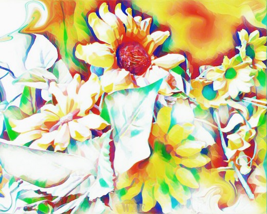 Flores al alba