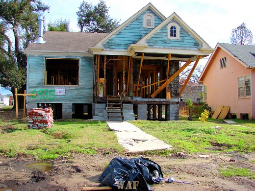 one of the houses after hurricane Katrina (New Orleans, LA)