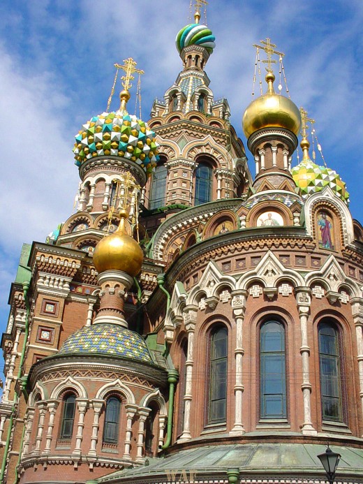 the Church of Our Savior on Spilled Blood in St. Petersburg Russia